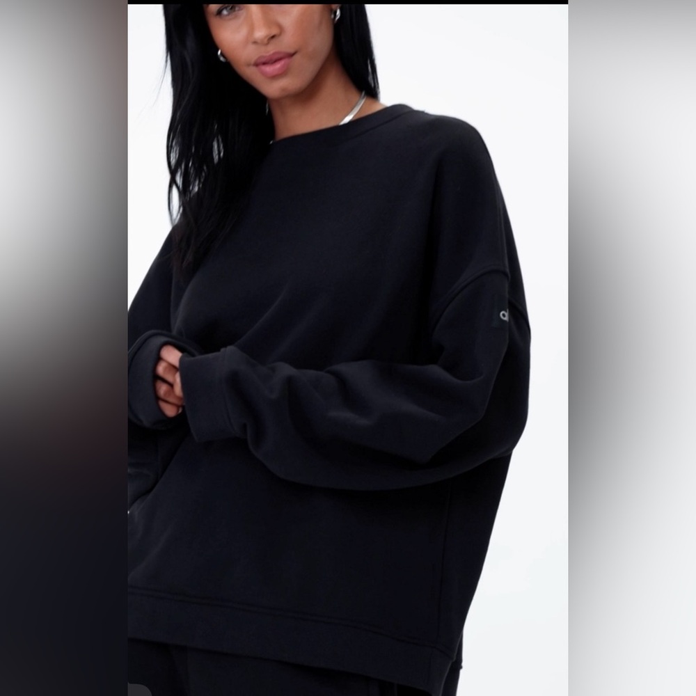 ALO YOGA Renown Heavy Weight Crew Neck Pullover Unisex Sweatshirt Medium